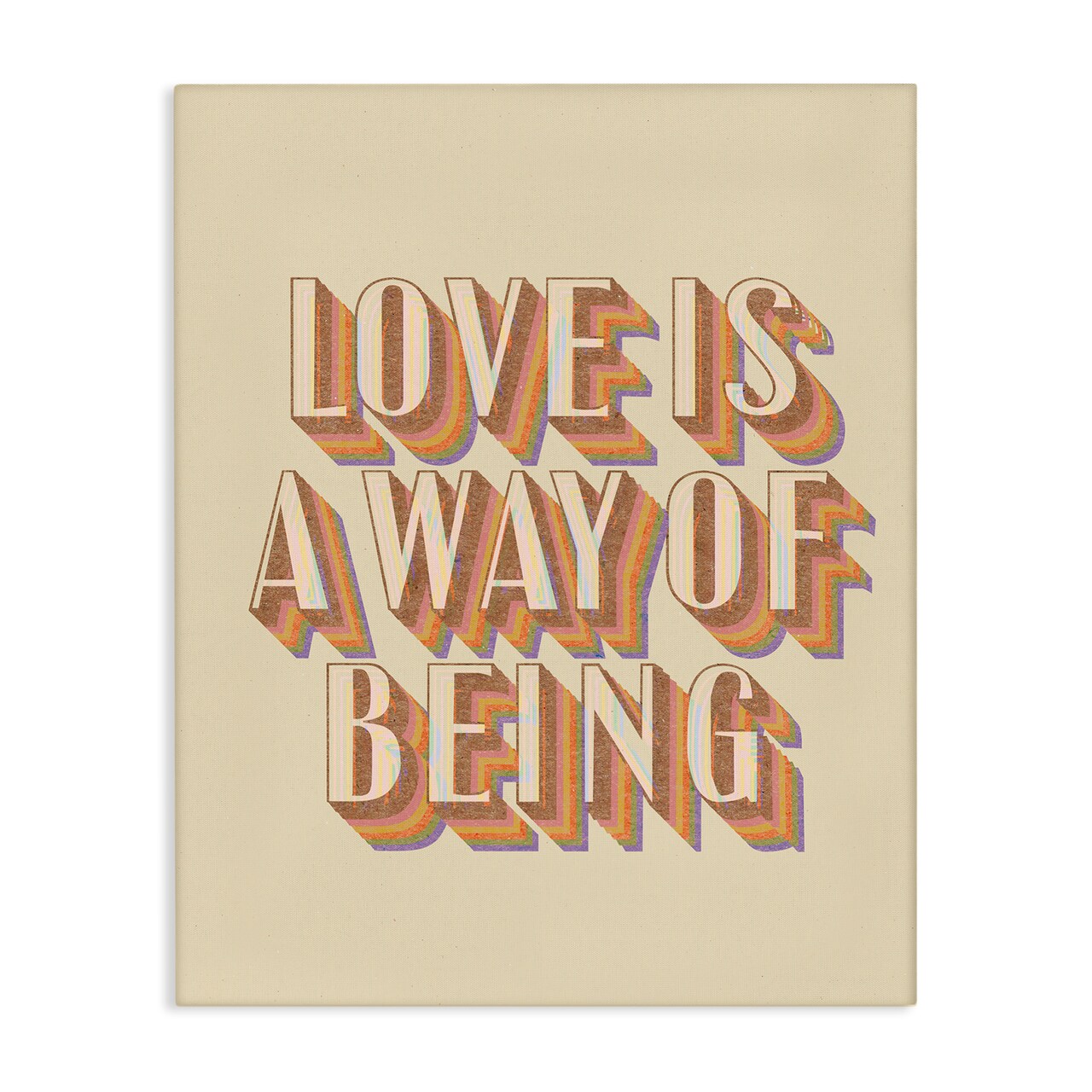 Stupell Industries Sentimental Love Phrase Canvas Wall Art Design by Lil' Rue